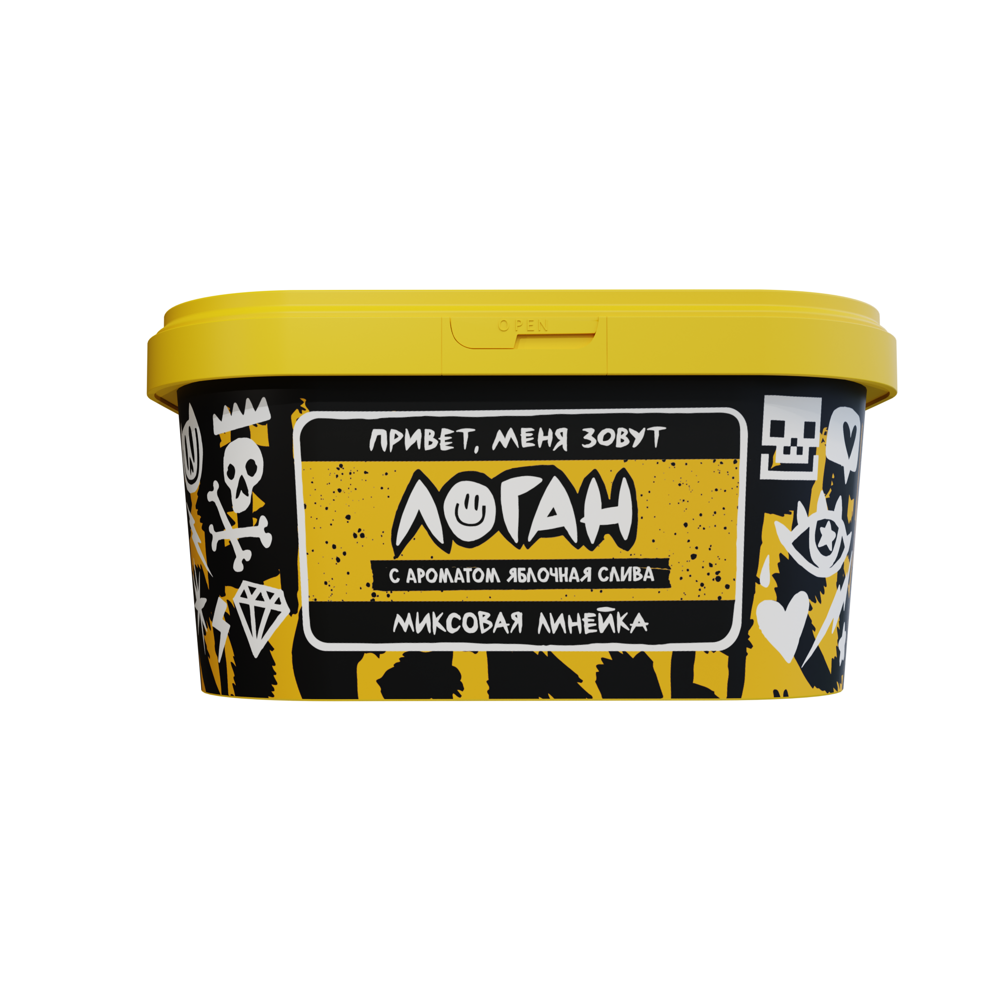 Табак для кальяна - Хулиган поп - ЛОГАН ( с ароматом яблочная слива ) - 200 г