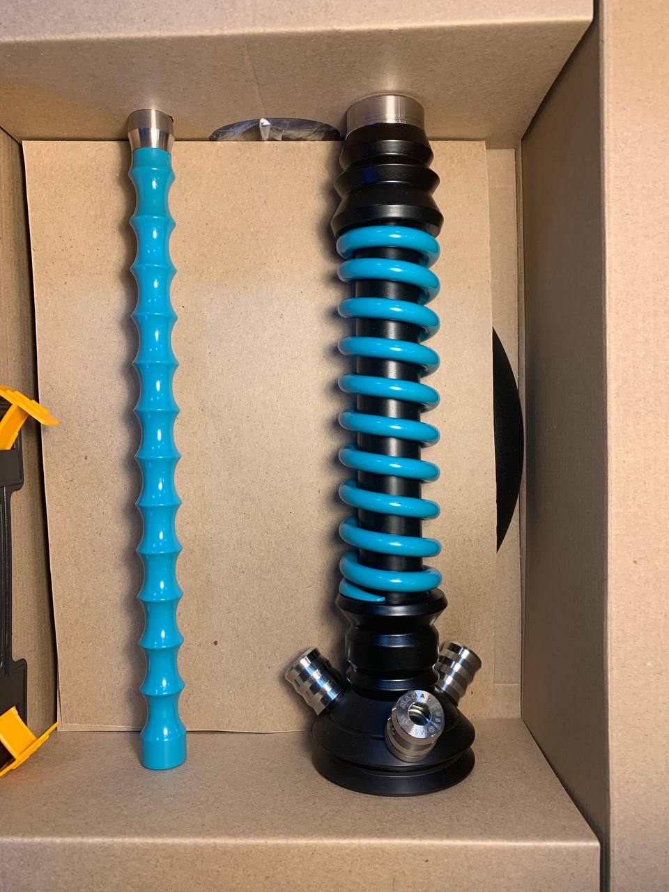 Кальян - Mamay - Coilovers Mini - ( Черная шахта - морская волна спираль )