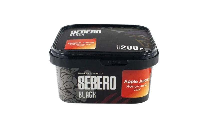 Табак для кальяна - Sebero black - APPLE JUICE ( с ароматом яблочный сок ) - 200 г