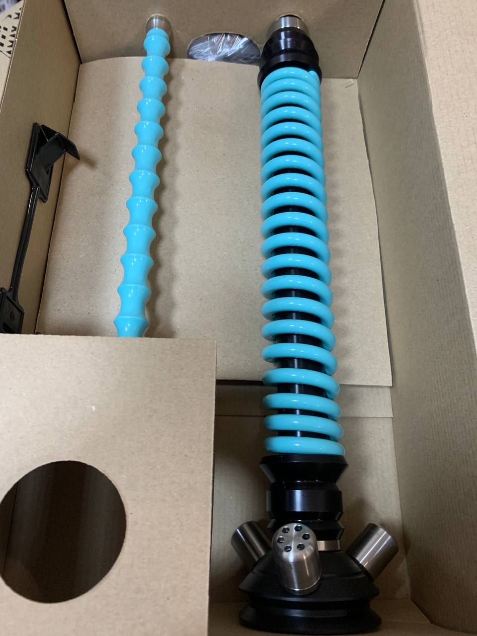 Кальян - Mamay - Coilovers - ( Черная матовая шахта - мята спираль ) 1.26