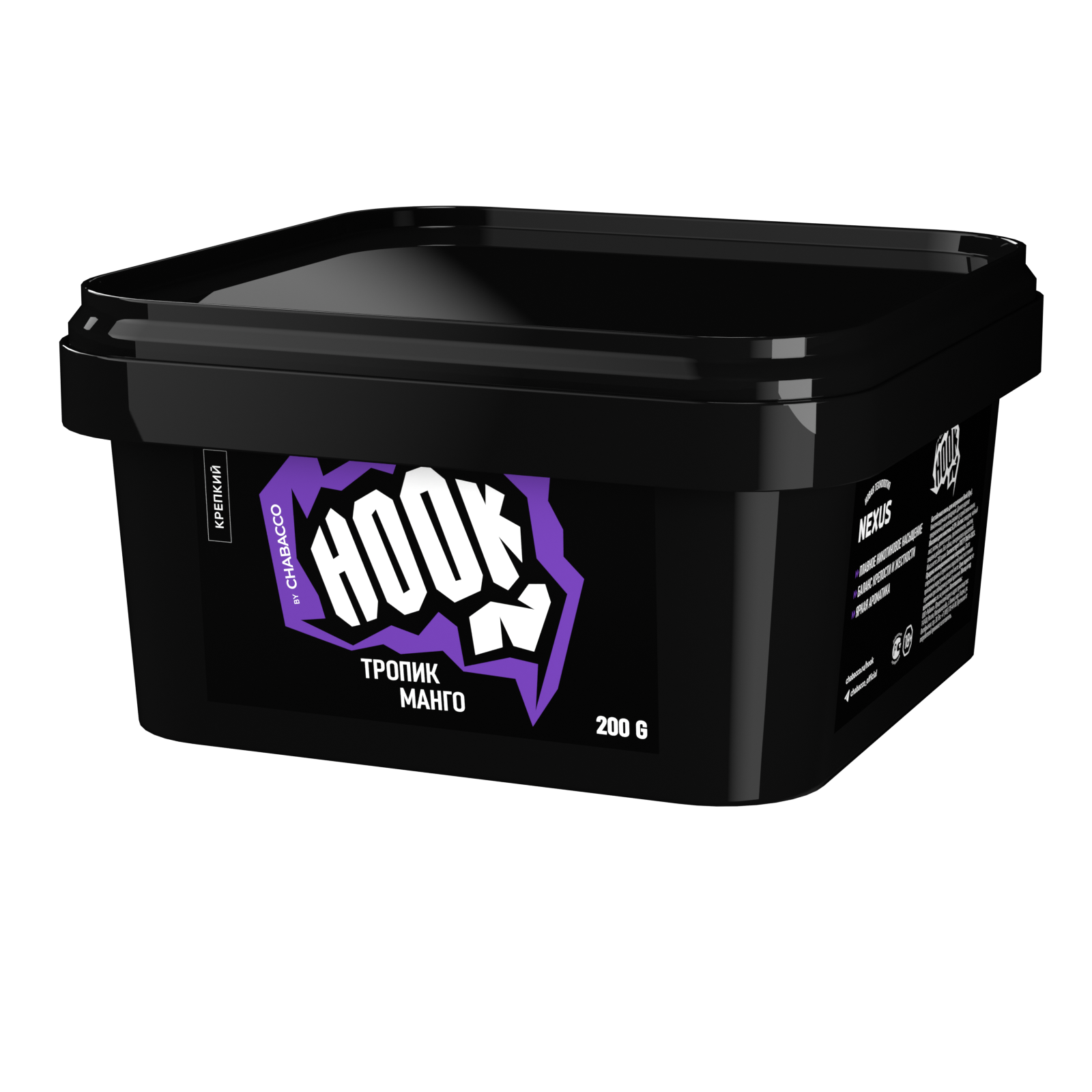 Бестабачная смесь для кальяна - HOOK - ( с ароматом ТРОПИК МАНГО ) - 200 г