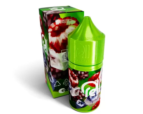Жидкость для ЭСДН RELL GREEN - Frost Berries ( с ароматом холодные ягоды ) - 10 мл / 18 мг/см3