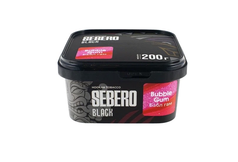 Табак для кальяна - Sebero black - BUBBLE GUM ( с ароматом бабл гам ) - 200 г