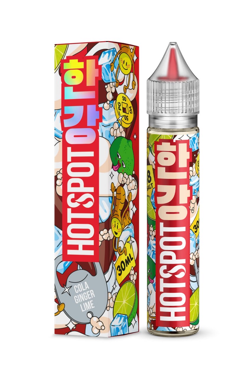 Жидкость - Hotspot Hangang - Ultra S - Cola Ginger Lime - 30 ml