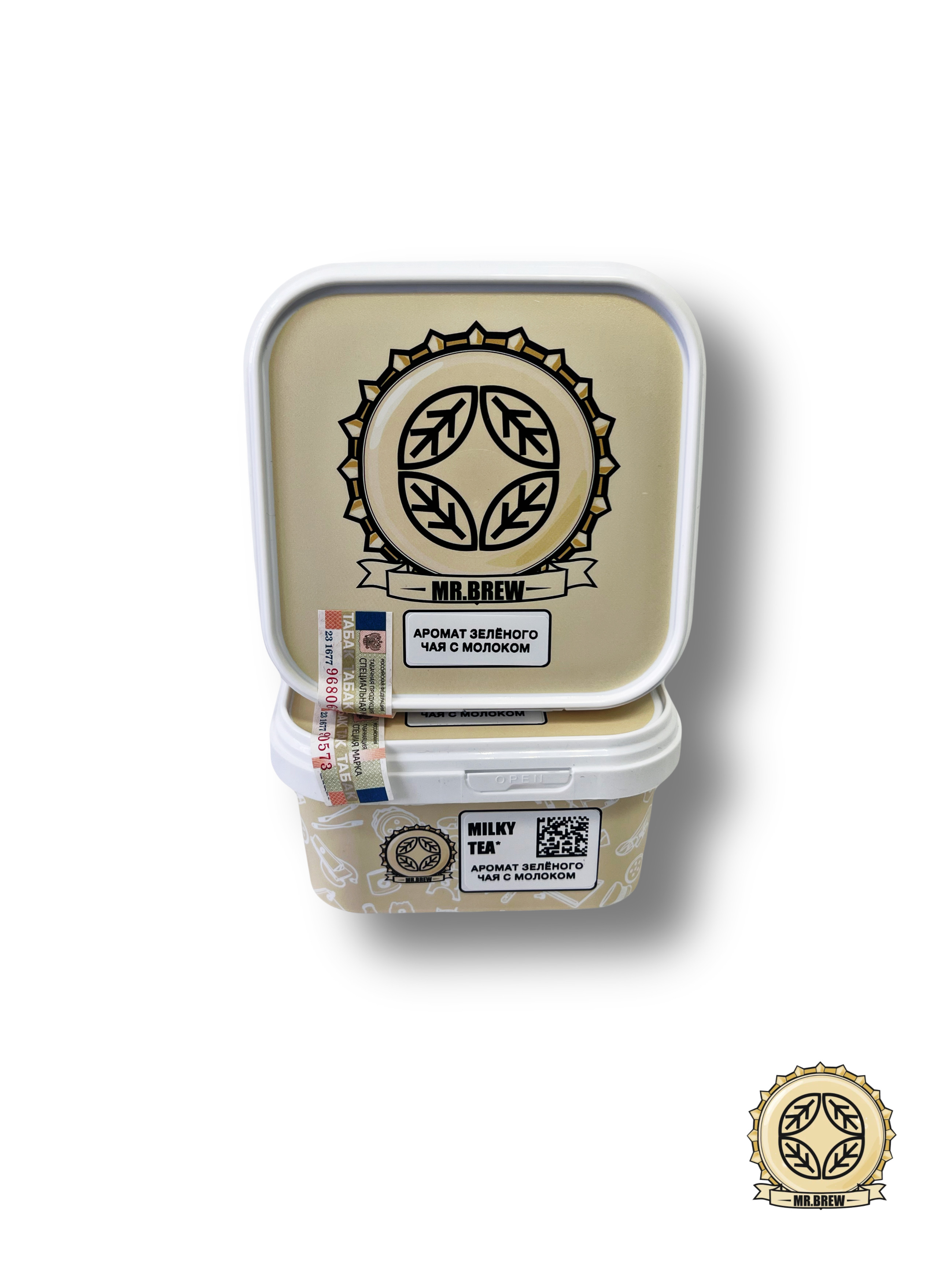 Табак для кальяна - MR. Brew - MILKY TEA - ( с ароматом ЗЕЛЕНЫЙ ЧАЙ С МОЛОКОМ ) - 200 г