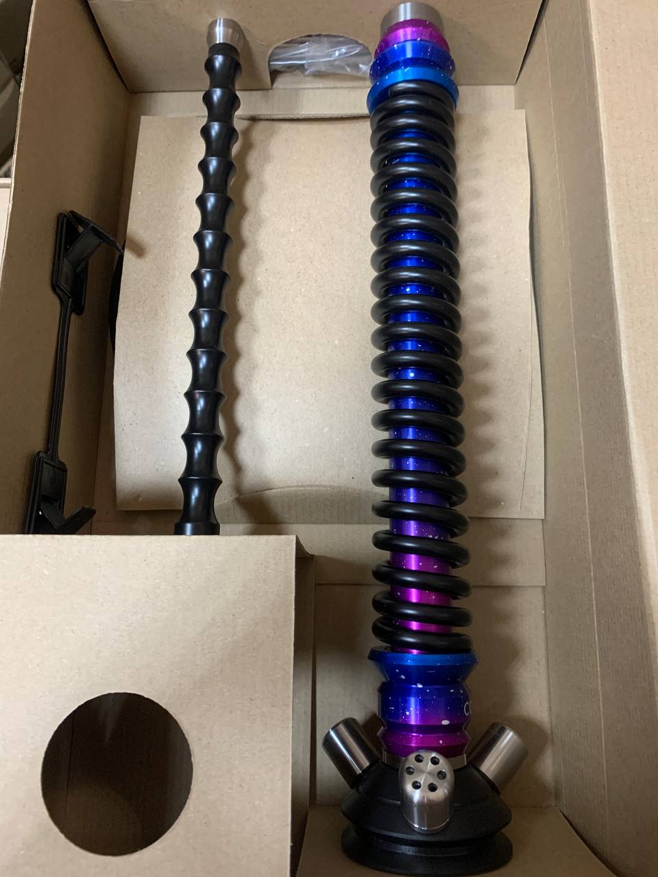 Кальян - Mamay - Coilovers ANOD - ( Space шахта - Черный спираль ) - 5.5