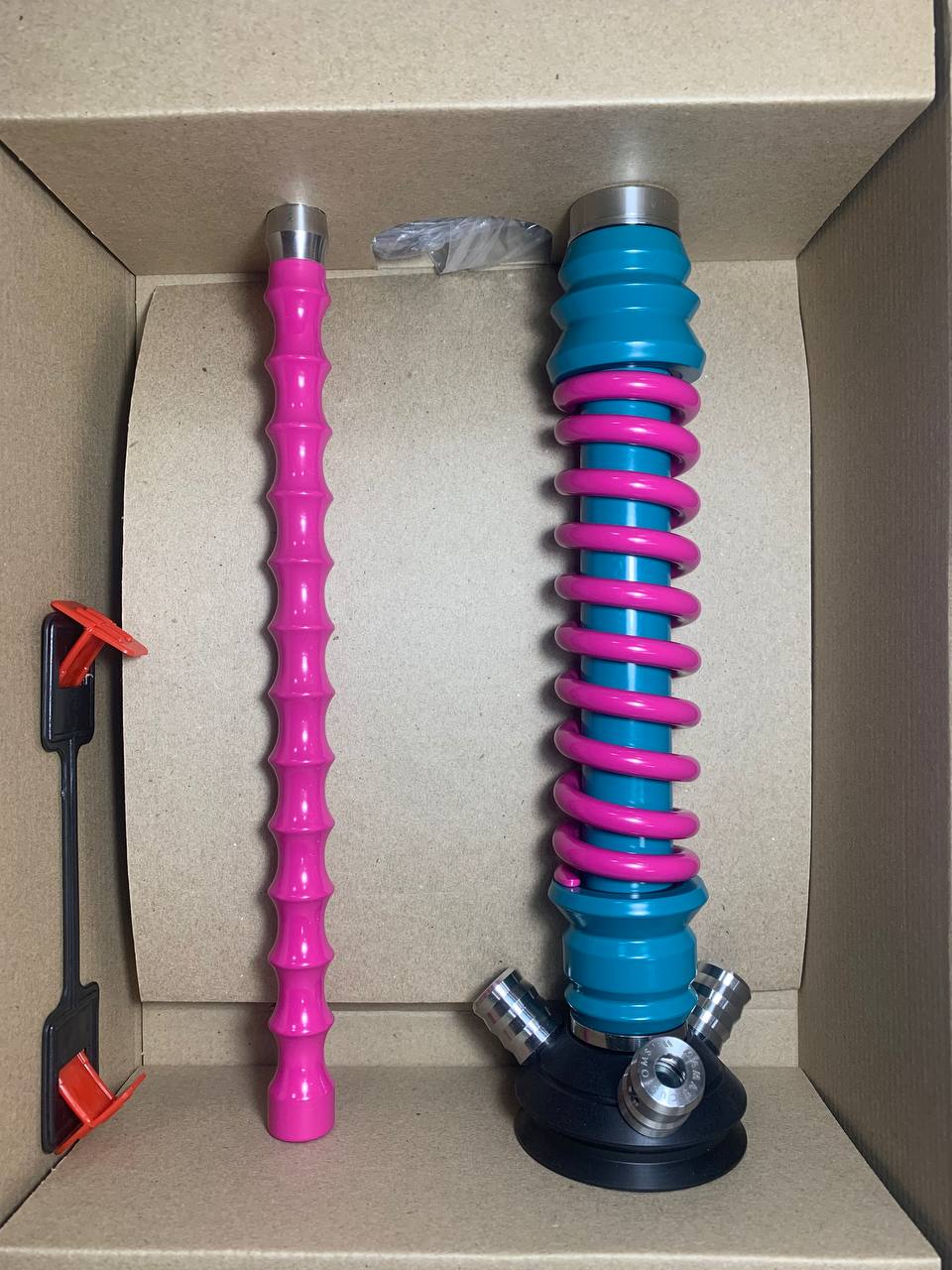 Кальян - Mamay - Coilovers Mini - ( Морская волна шахта - фуксия спираль )