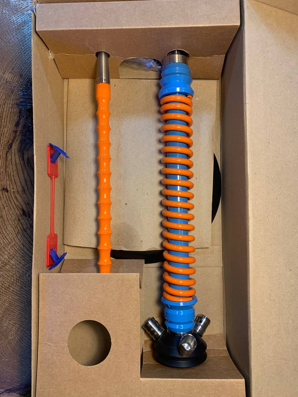 Кальян - Mamay - Coilovers - ( Голубая шахта - оранжевая спираль )