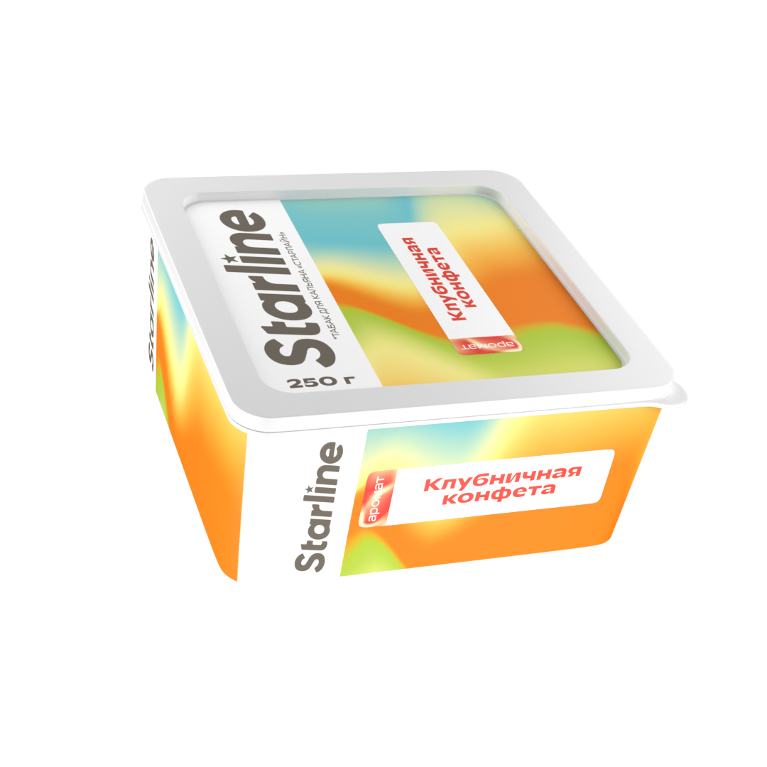 Табак для кальяна - Starline - КЛУБНИЧНАЯ КОНФЕТА ( с ароматом клубничная конфета ) - 250 г