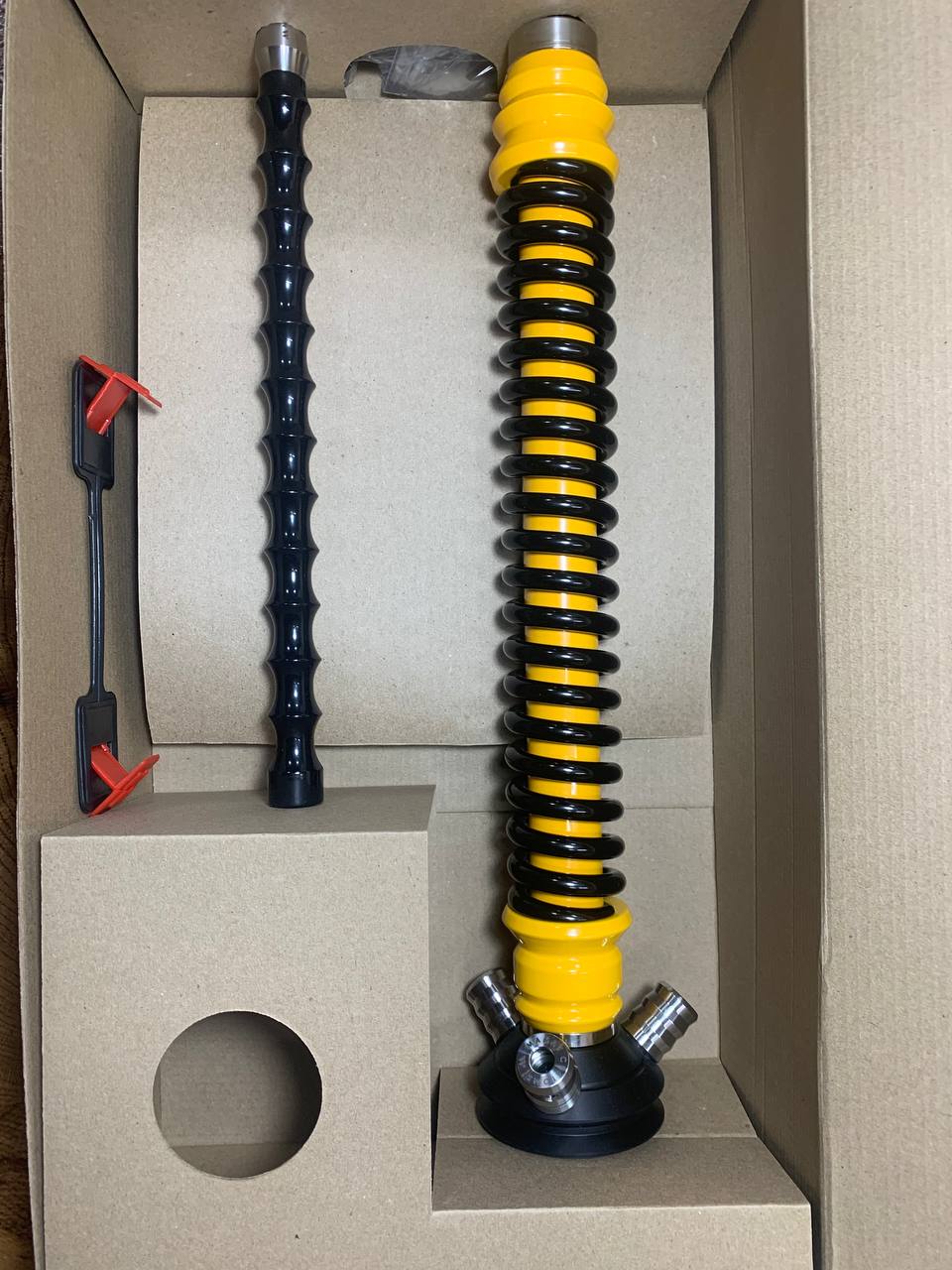 Кальян - Mamay - Coilovers - ( Желтая шахта - черная спираль )