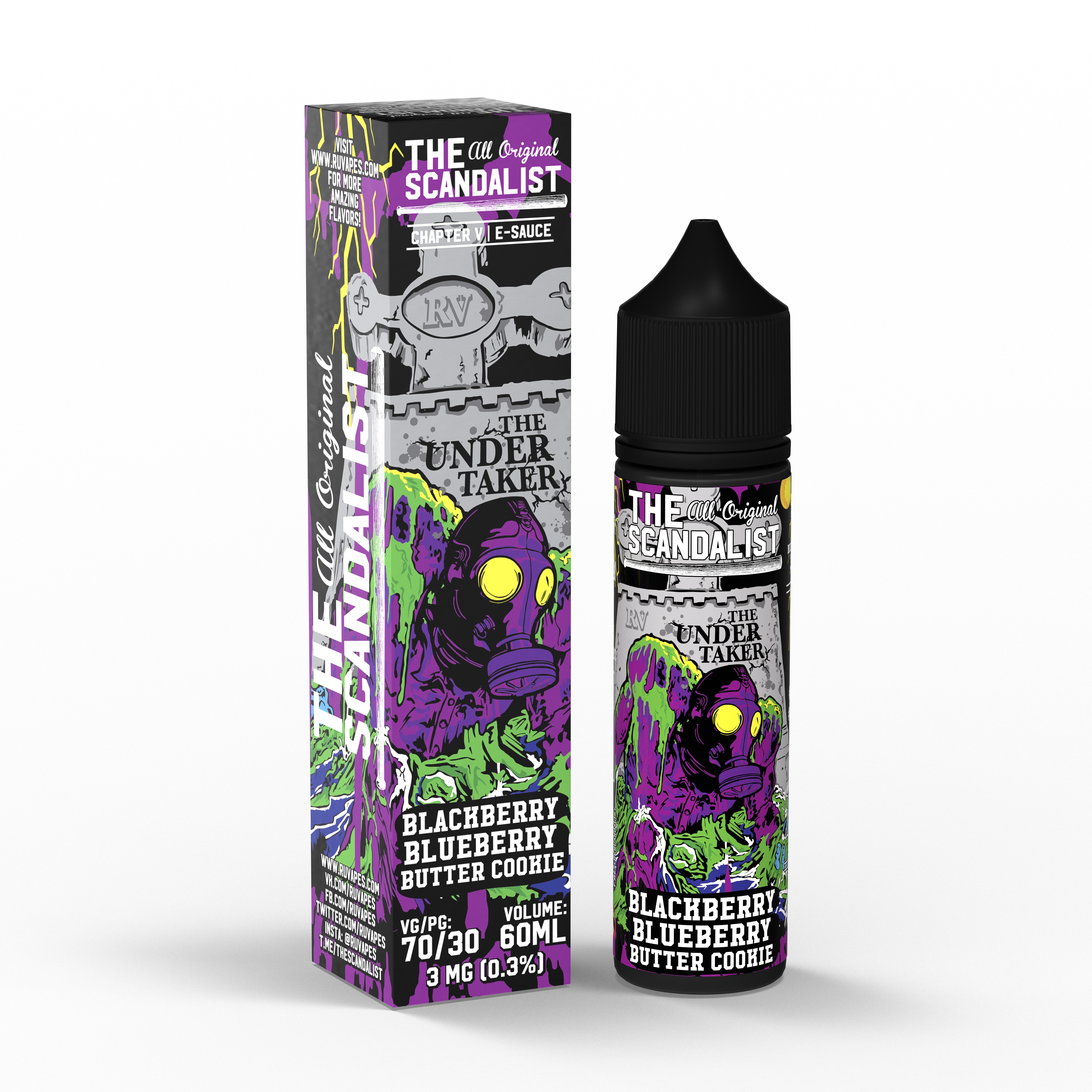 Жидкость - The Scandalist - 3 mg - The Undertaker - 60 ml