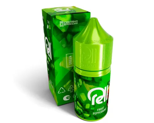 Жидкость для ЭСДН RELL GREEN - Frost Peppermint ( с ароматом холодная перечная мята ) - 10 мл / 18 мг/см3
