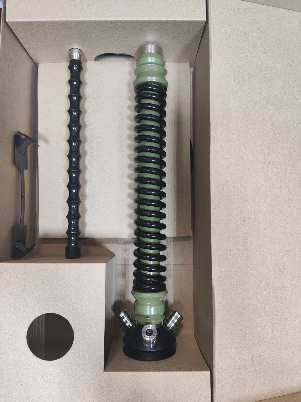 Кальян - Mamay - Coilovers - ( Хакки шахта - черная спираль )