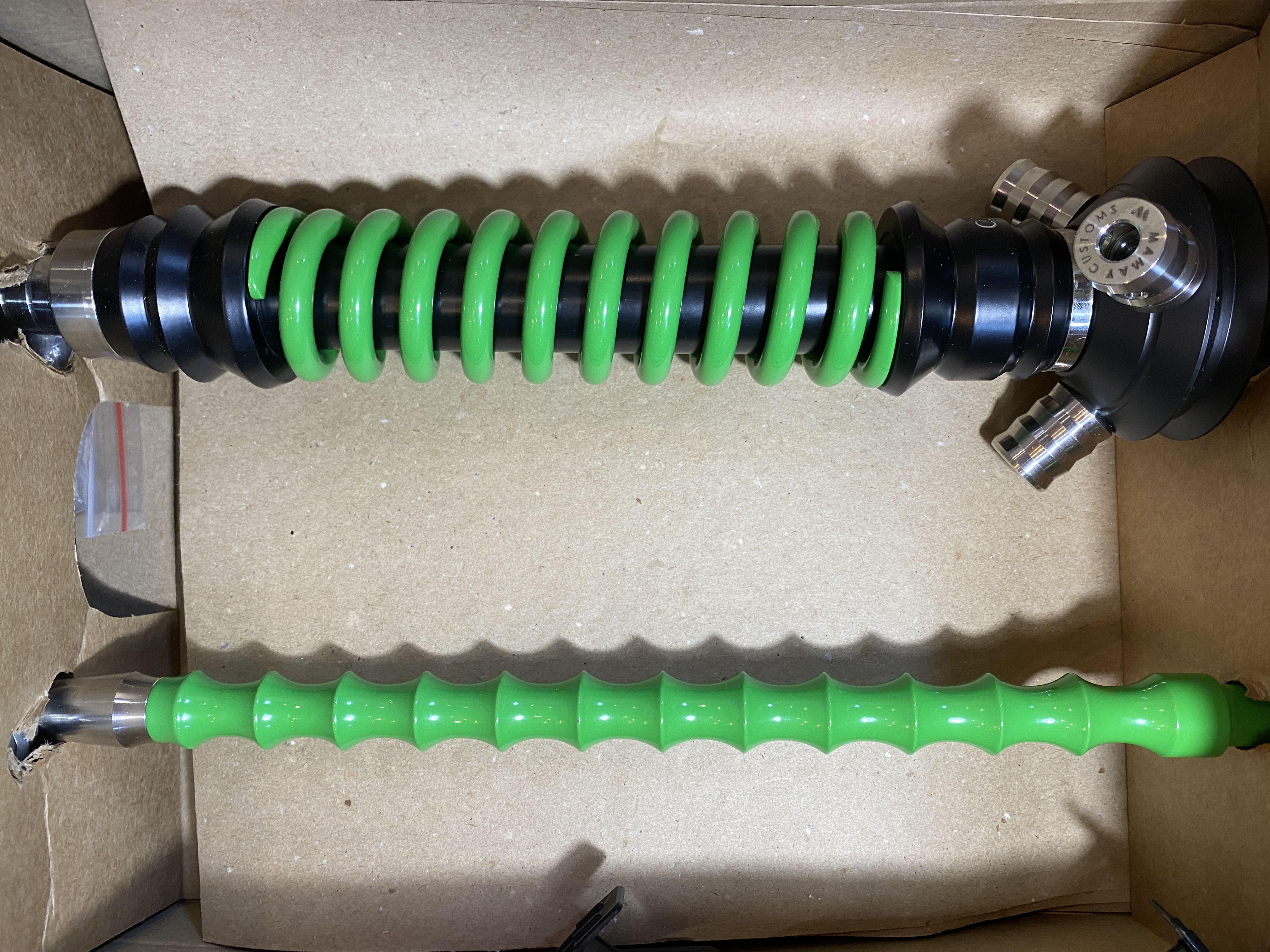 Кальян - Mamay - Coilovers Mini - ( Черный  - Зеленый )