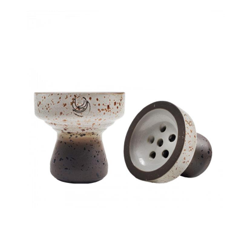 Чаша для кальяна - Moon x SmokyTrip - Spike 2.0 ( black white / убивашка )