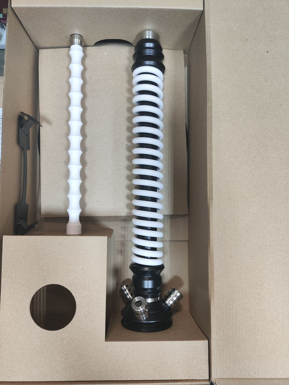 Кальян - Mamay - Coilovers - ( Черная шахта - белая спираль ) - 1.18