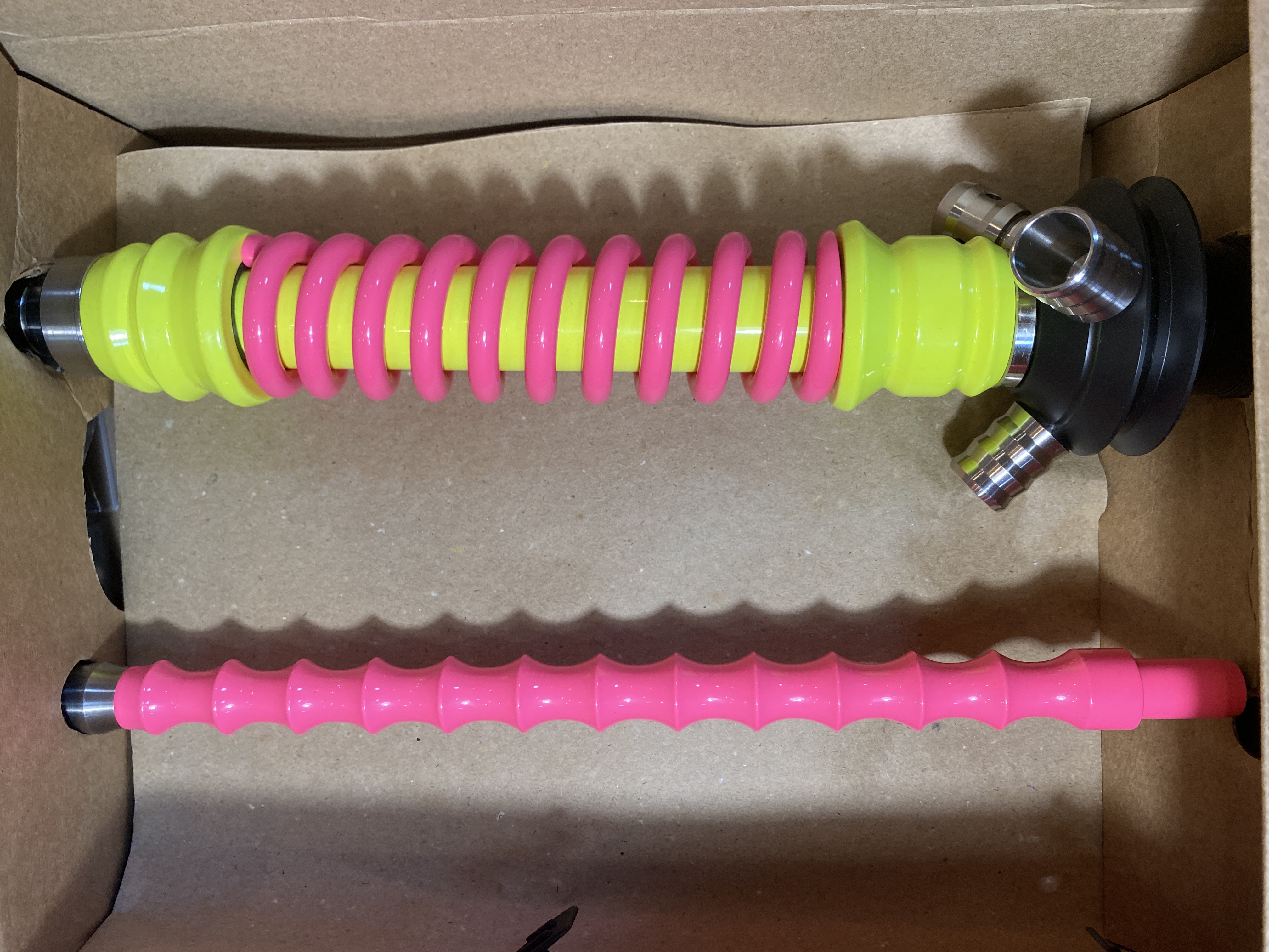 Кальян - Mamay - Coilovers Mini - ( Желтый флуорисцент  - Розовый флуорисцент )