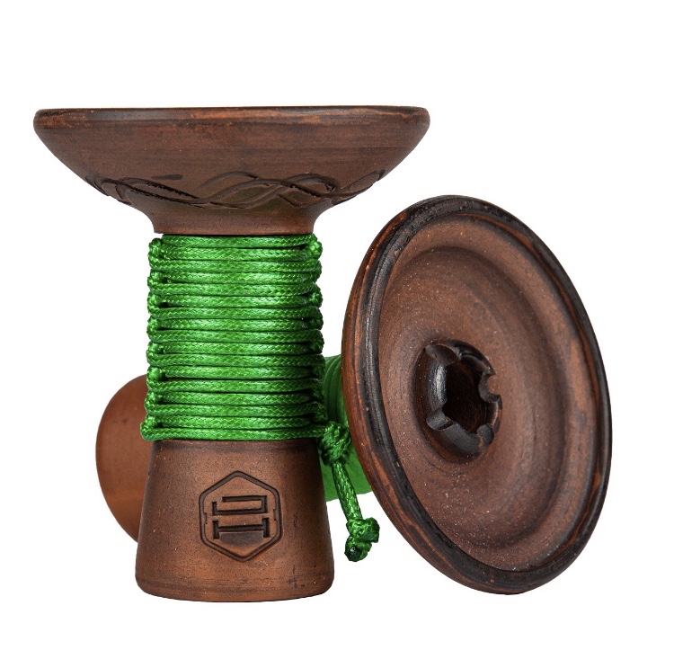 Чаша для кальяна - Japona Hookah - Mummy GREEN зеленая оплетка ( фанэл )