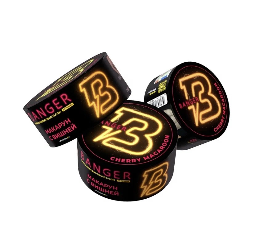 Табак для кальяна - Banger - Cherry Macaroon - ( с ароматом Вишневый макарун ) - 25 г