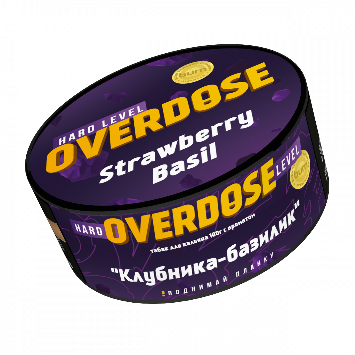 Табак для кальяна - Overdose - Basil Strawberry ( с ароматом базилик клубника ) - 100 г