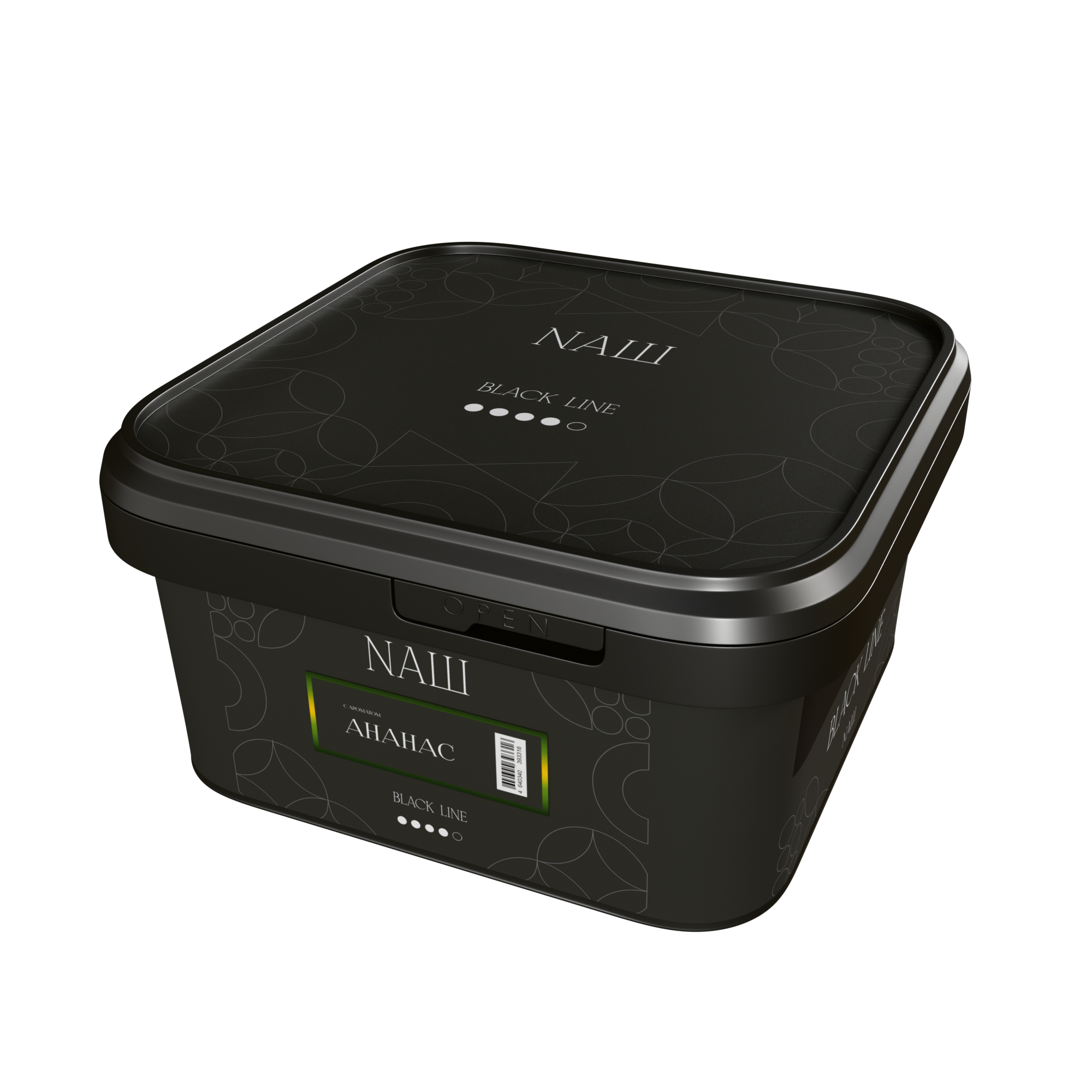 Табак для кальяна - Nаш Black - АНАНАС ( с ароматом ананас ) - 200 г