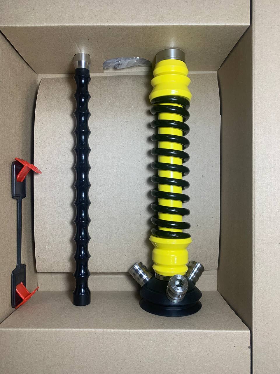 Кальян - Mamay - Coilovers Mini - ( Желтая шахта - черный глянец спираль ) 2.35