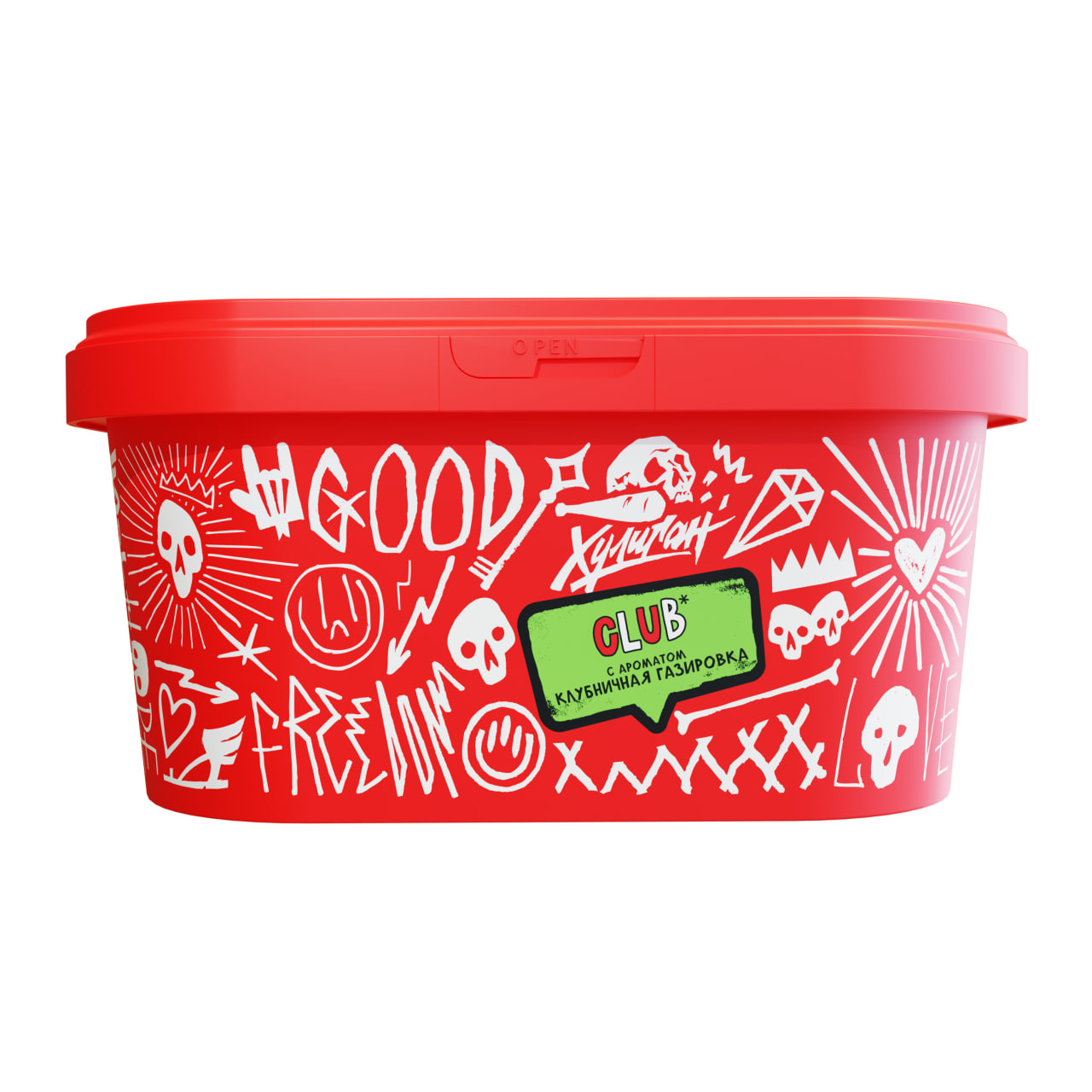 Табак для кальяна - Хулиган - CLUB ( с ароматом клубничный дью ) - 200 г