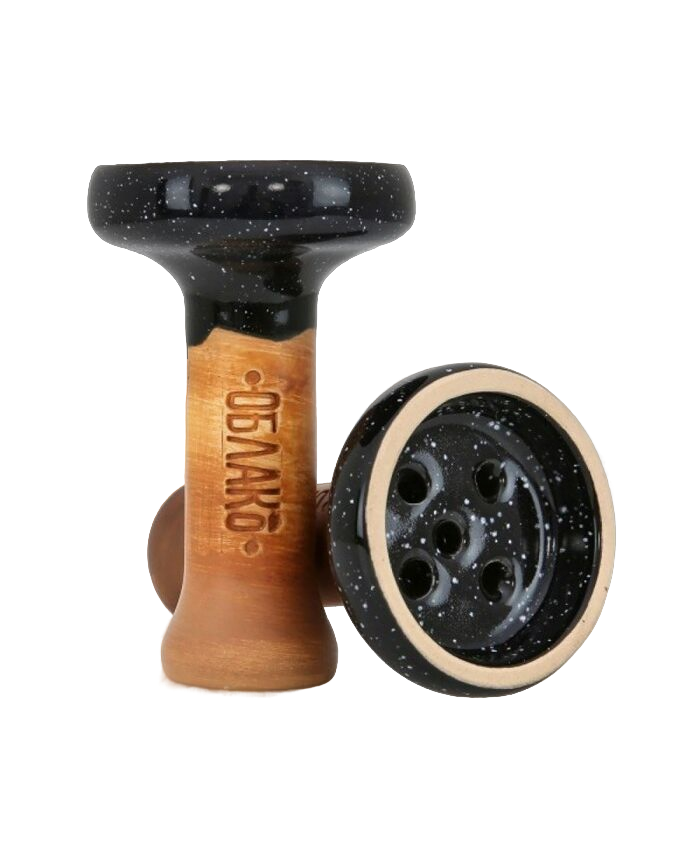 Чаша для кальяна - Облако - Black Glaze - черный космос