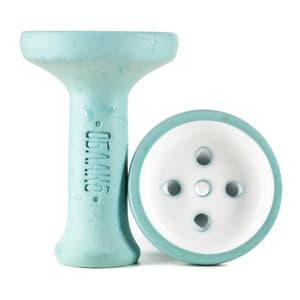 Чаша для кальяна - Облако - Mono - Black - голубой с белой