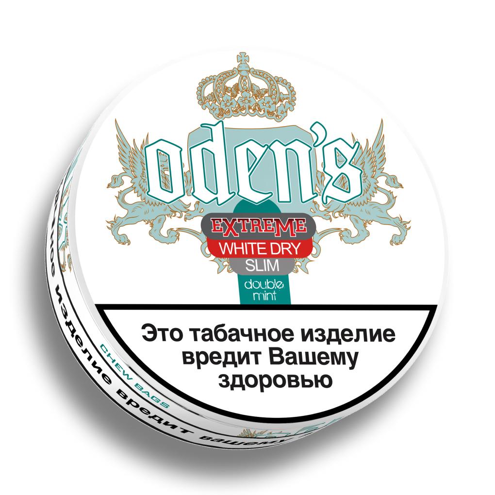 Жевательный табак - ODENS - Doublemint Extreme White Dry SLIM - 13 г ( Швеция )