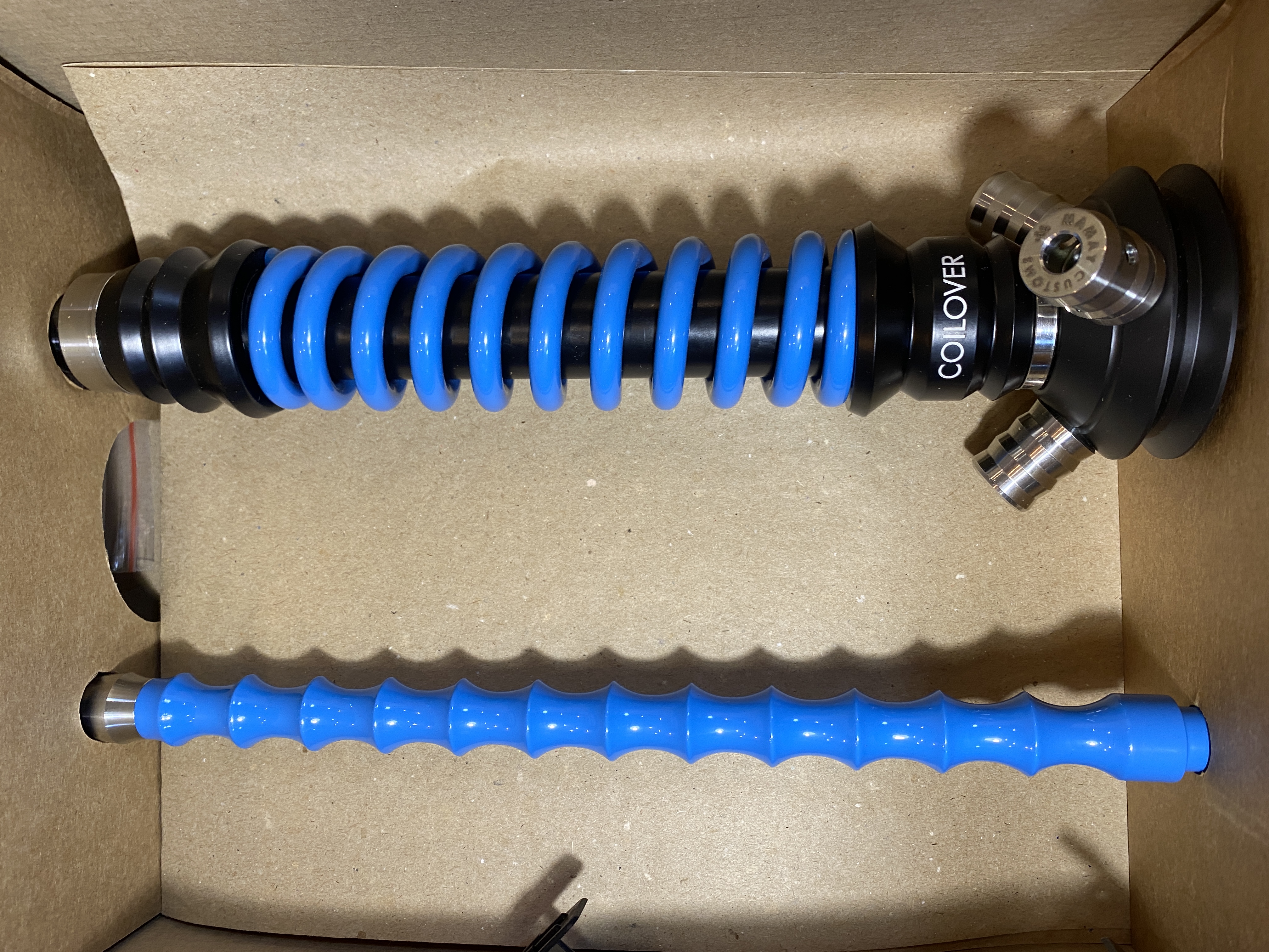 Кальян - Mamay - Coilovers Mini - ( Черная шахта - голубая спираль )