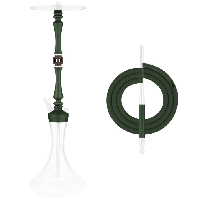 Кальян - Hoob - Mars Pro - British Rasing Green ( Steel ) + колба в комплекте