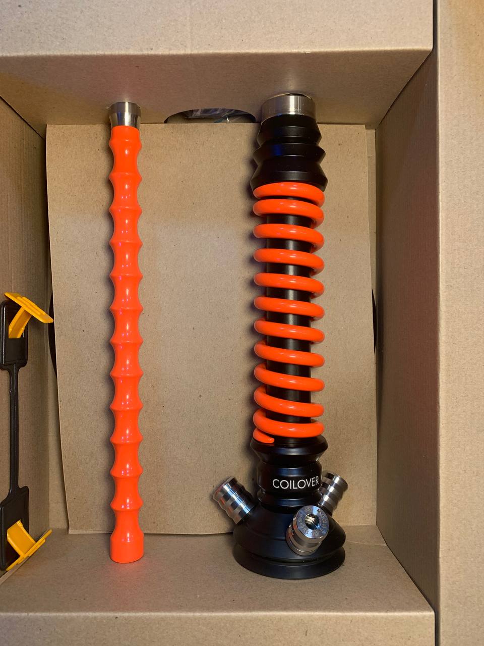 Кальян - Mamay - Coilovers Mini - ( Черная шахта - оранжевая флуоресцентная спираль )