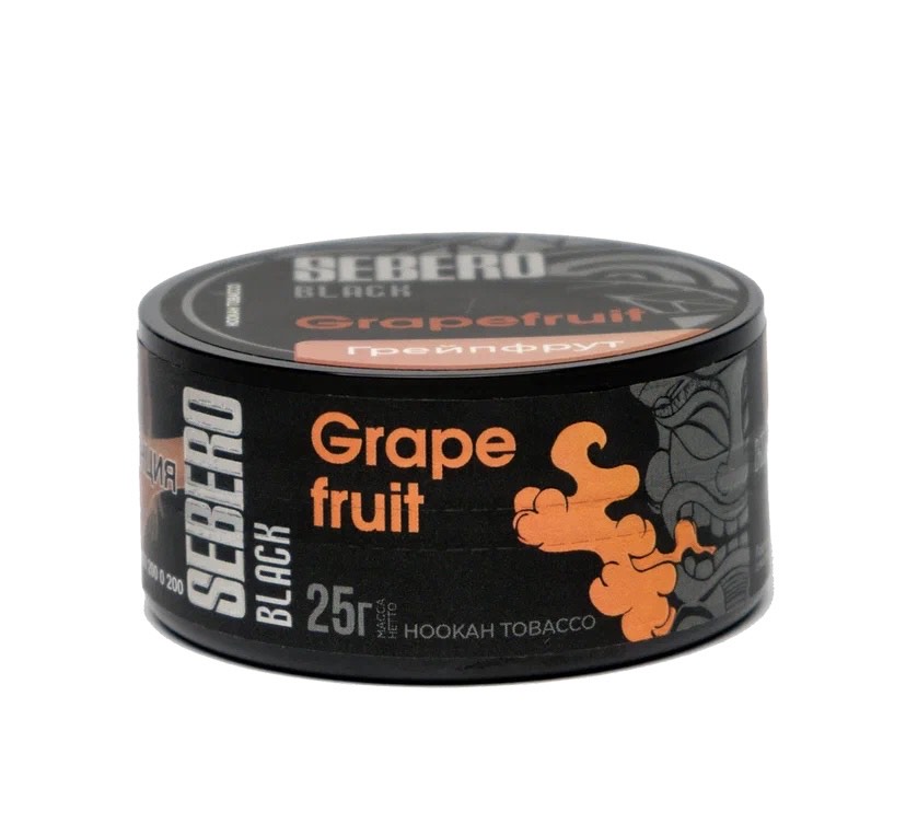 Табак для кальяна - Sebero black - grapefruit ( с ароматом грейпфрут ) - 25 г