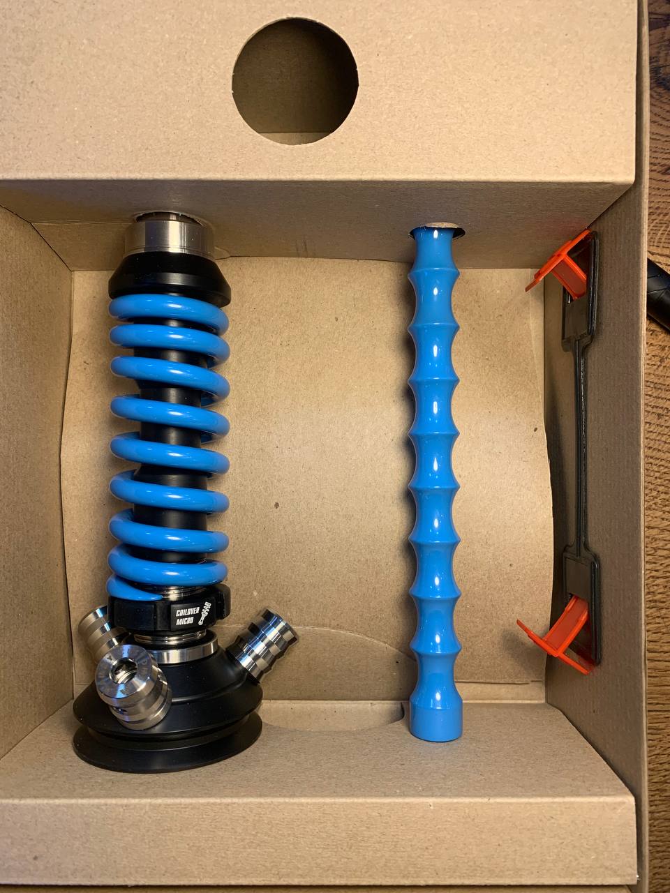 Кальян - Mamay - Coilovers Micro - ( Черная шахта - голубая спираль )