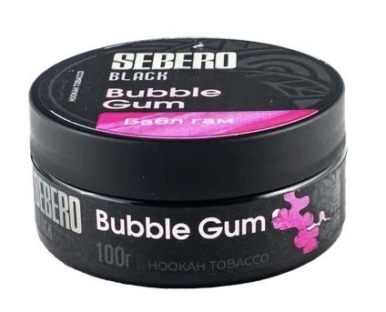 Табак для кальяна - Sebero black - Bubble Gum ( с ароматом бабл гам ) - 100 г