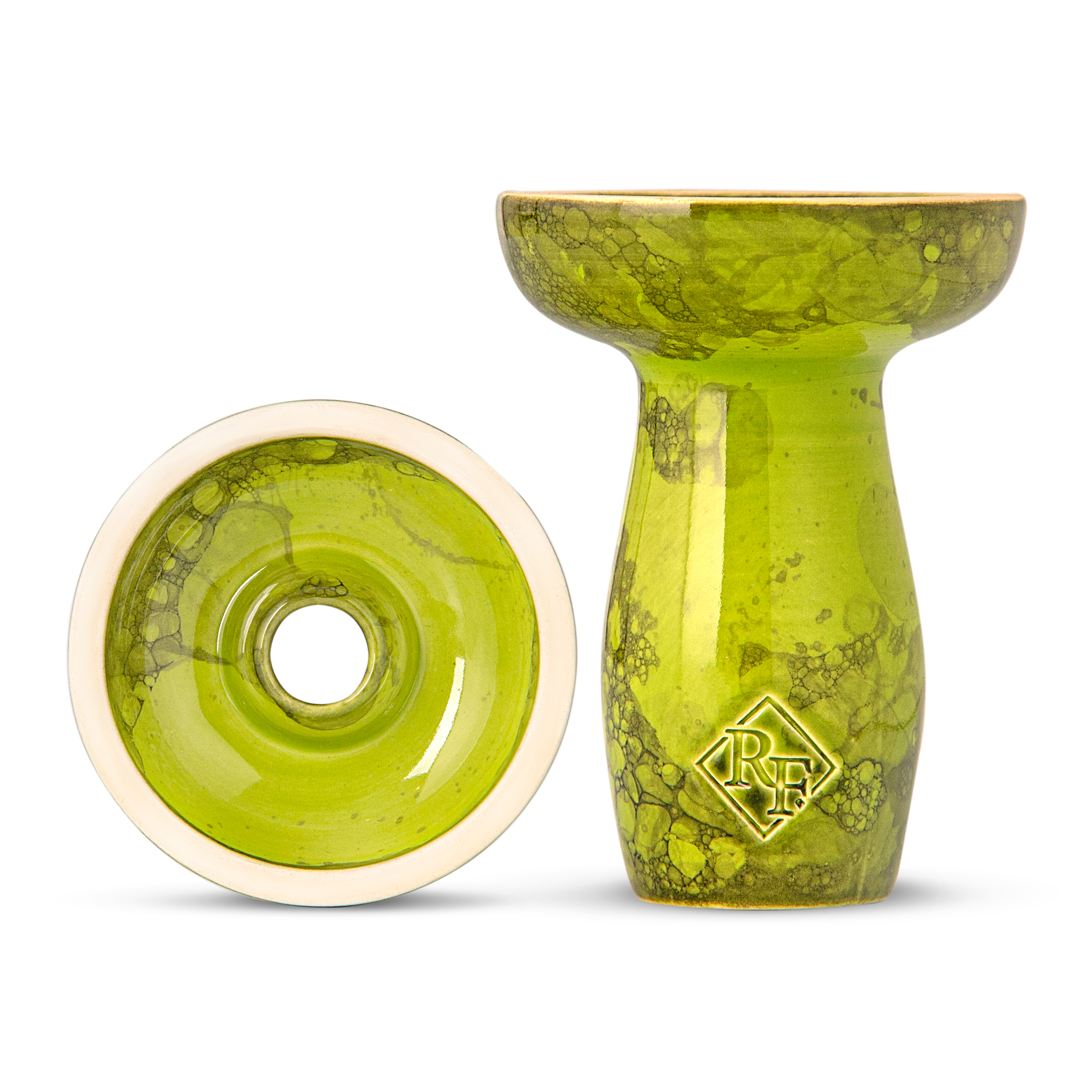 Чаша для кальяна - RF - Mushroom ( M ) - Green ( фанэл )