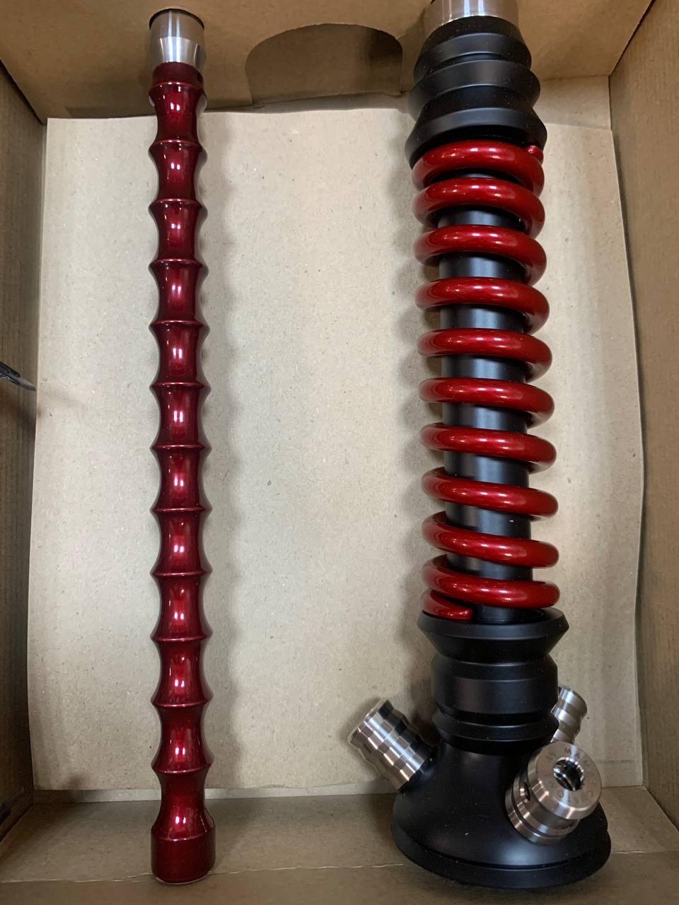 Кальян - Mamay - Coilovers Mini - ( Черная шахта - красная спираль ) 2.18