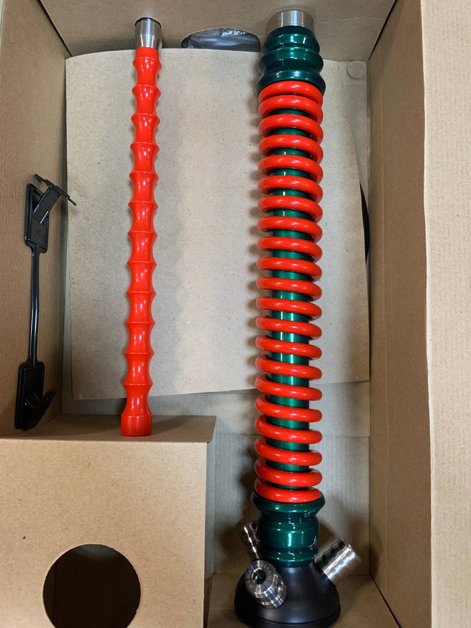 Кальян - Mamay - Coilovers - ( Зеленый Лак - Красный )