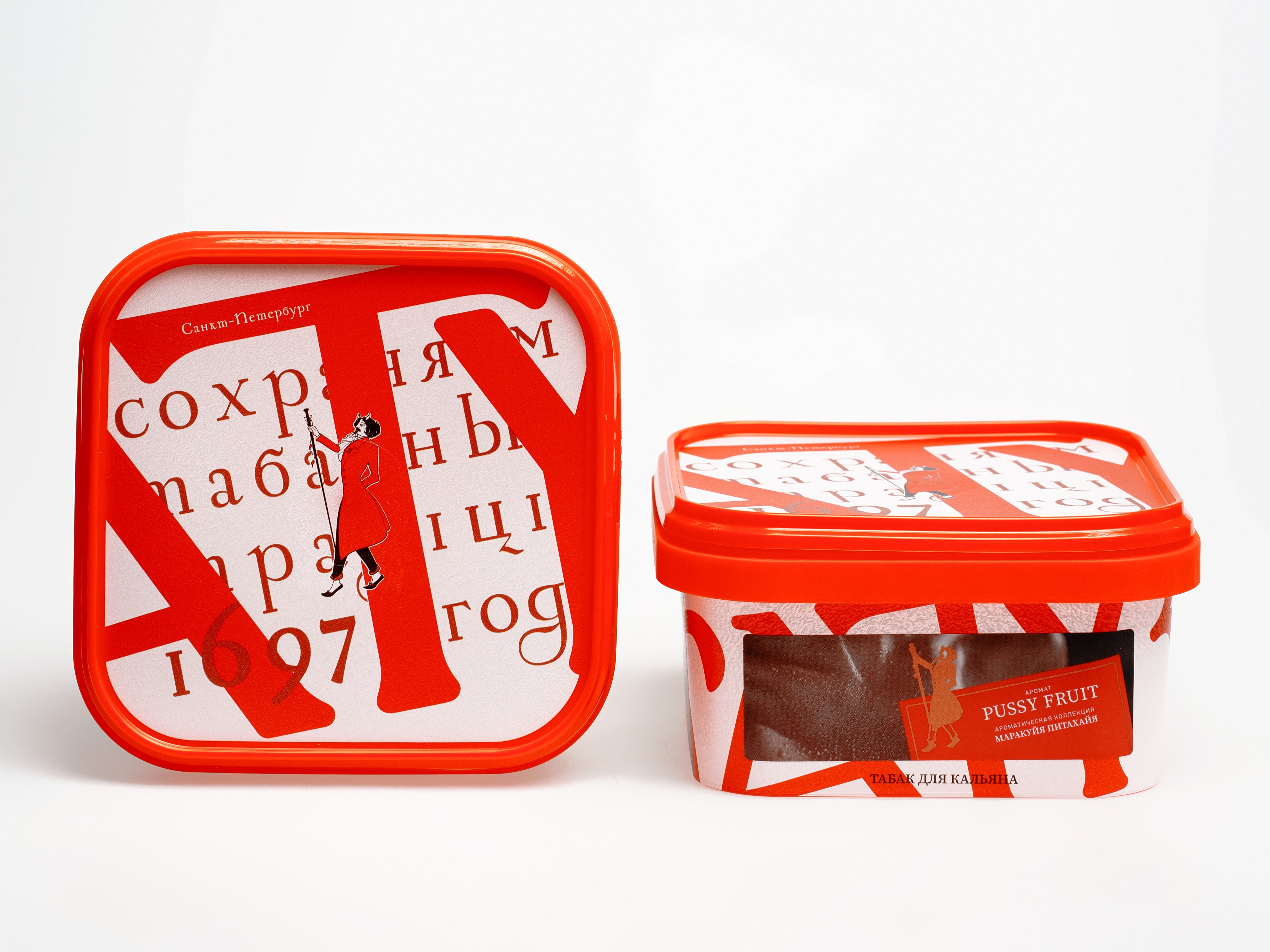 Табак для кальяна - Satyr - PUSSY FRUIT ( с ароматом питахайя и маракуйя ) - контейнер 200 г