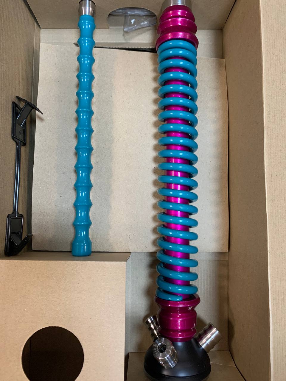 Кальян - Mamay - Coilovers - ( Розовый лак шахта - М. Волна спираль ) - 1.24