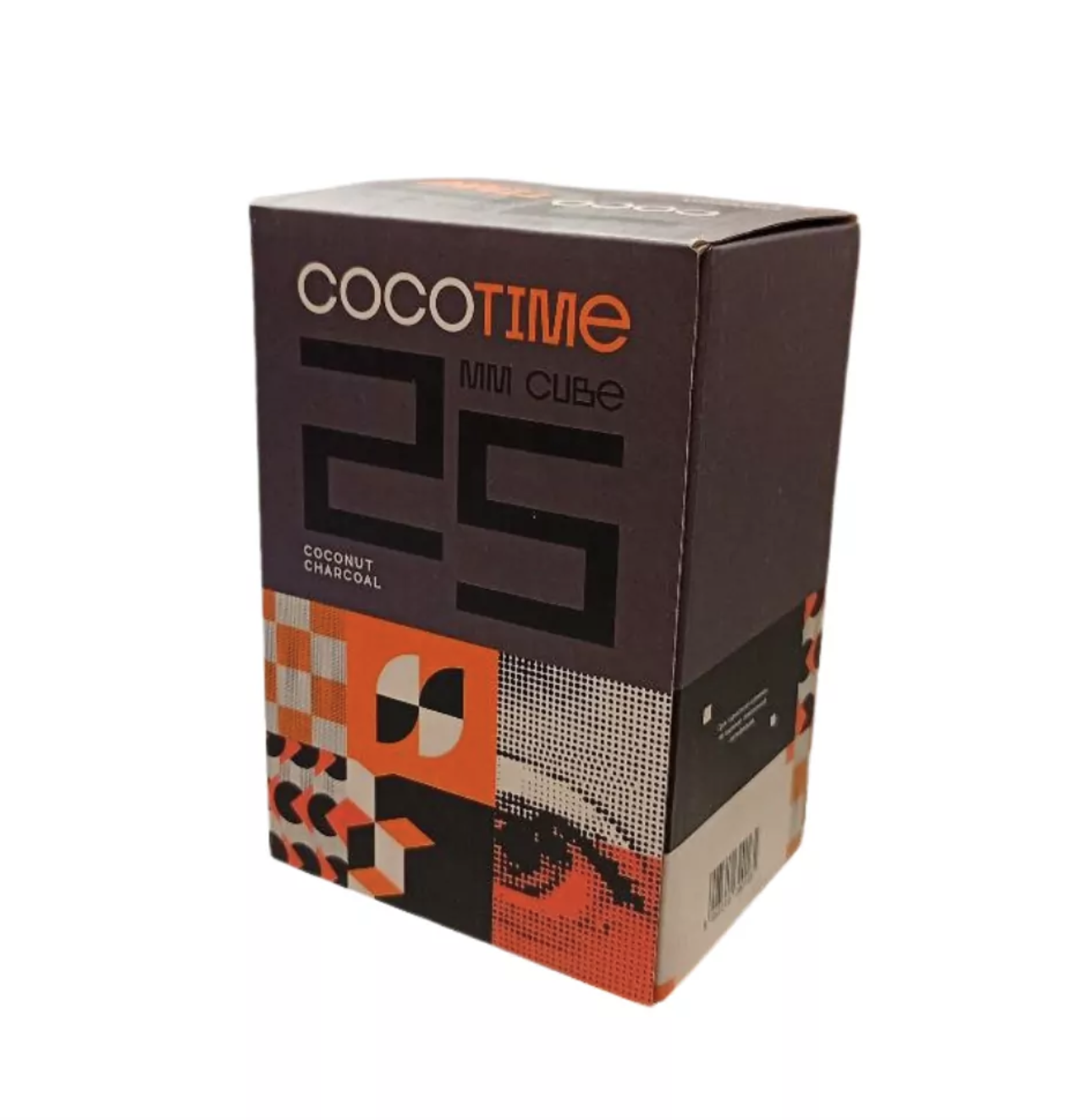 Уголь - COCOTIME - 25 мм - 1 кг ( коробка кратно 20 кг )