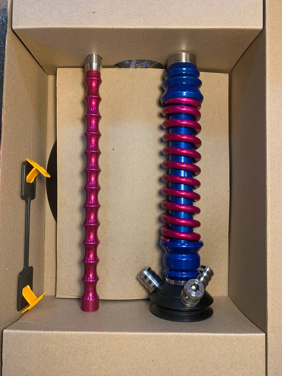 Кальян - Mamay - Coilovers Mini - ( Голубая шахта - розовая спираль )