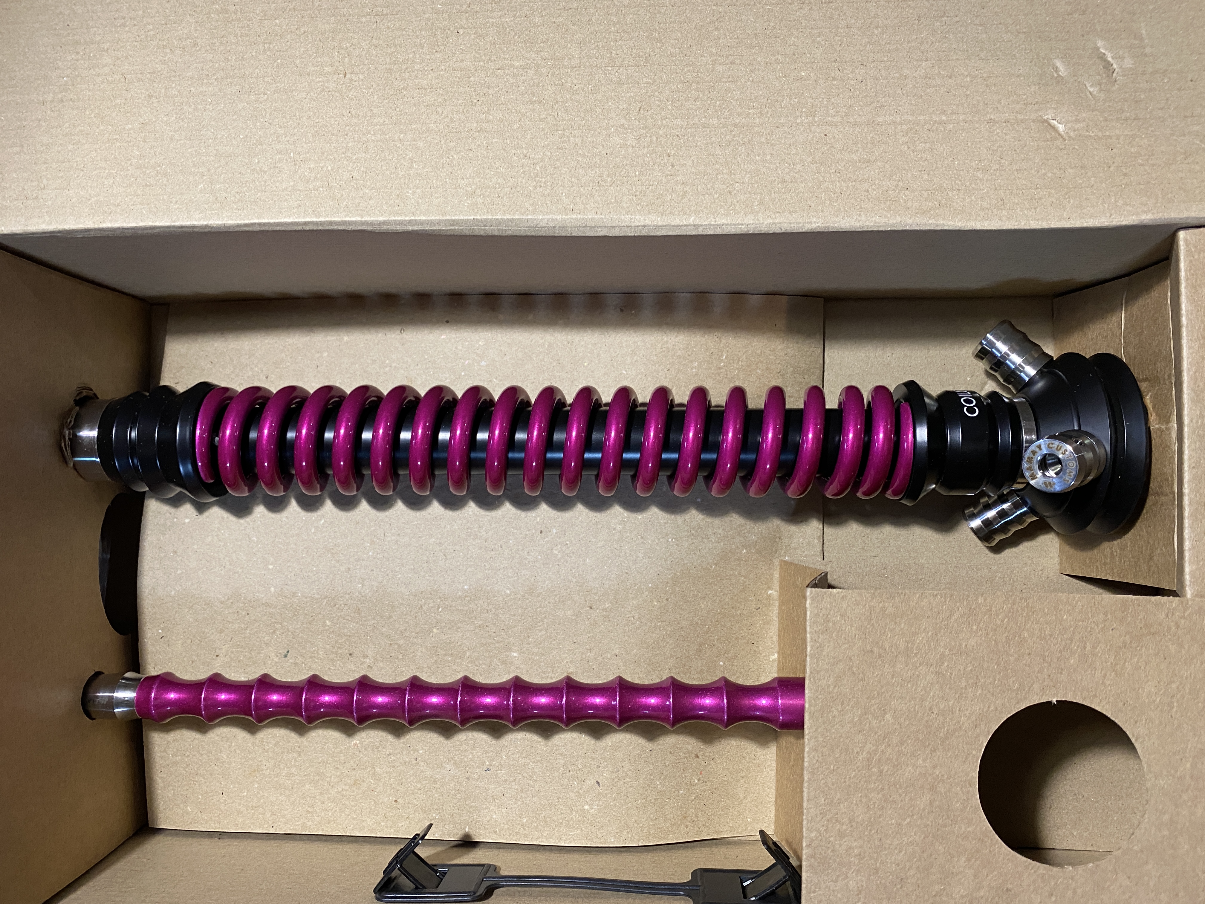 Кальян - Mamay - Coilovers - ( Черно - Розовый Лак )