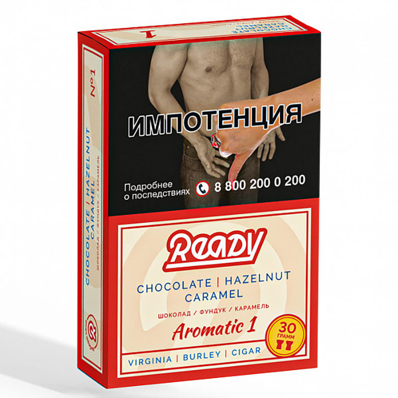 Табак для кальяна - Ready - Aromatic 01 ( с ароматом шоколад орех карамель ) - 30 г