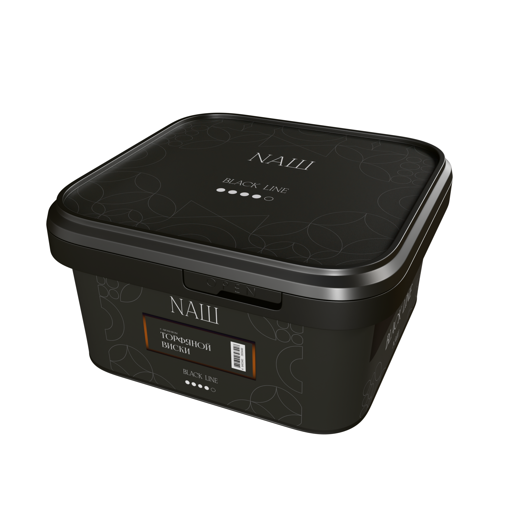 Табак для кальяна - Nаш Black - ТОРФЯНОЙ ВИСКИ ( с ароматом торфяной виски ) - 200 г