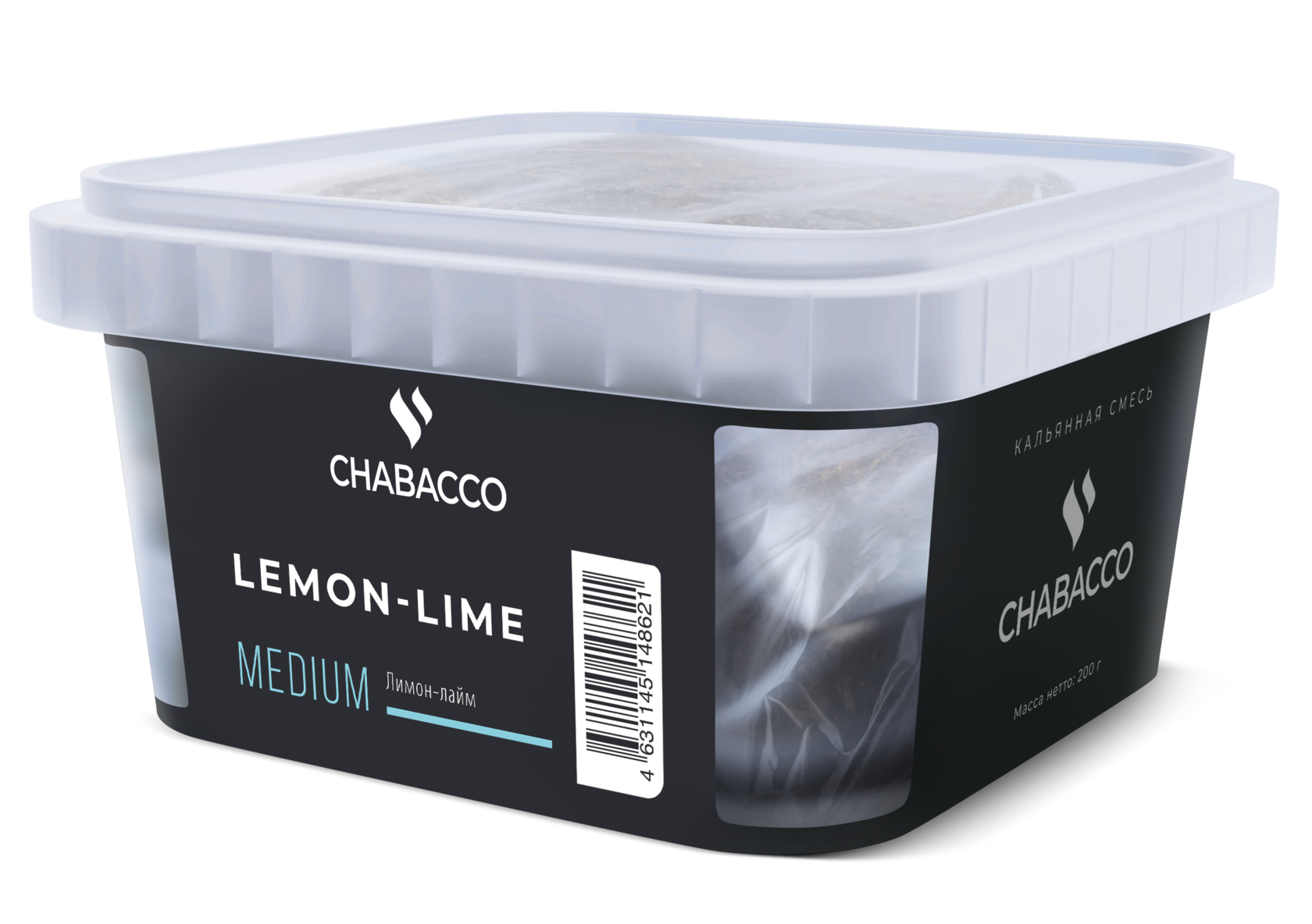 Бестабачная смесь для кальяна - Chabacco - Medium - LEMON-LIME 2.0 ( с ароматом лимон-лайм ) - 200 г