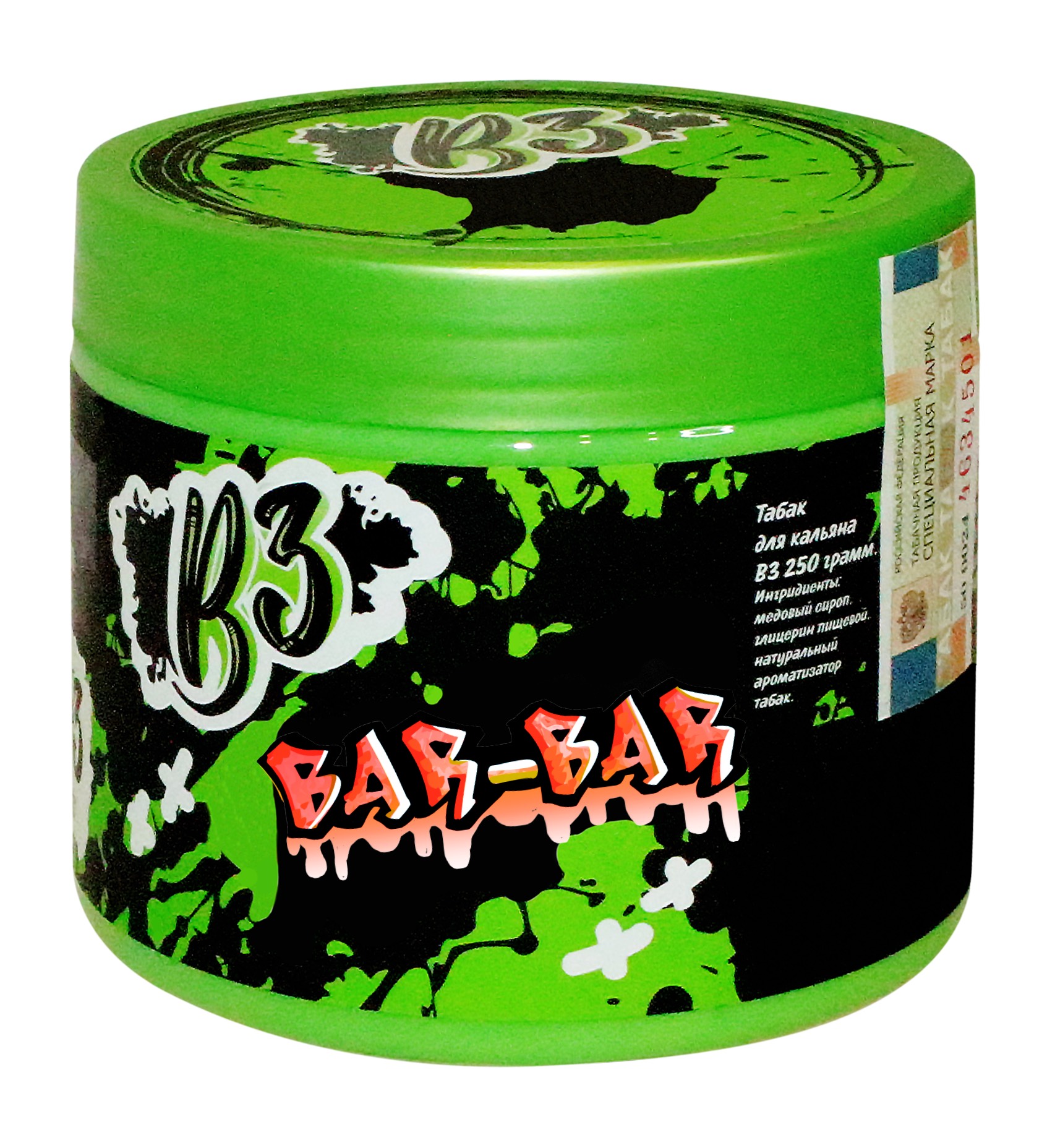 Табак для кальяна - B3 - Bar-Bar ( с ароматом Барбарисовых конфет) - 250 г