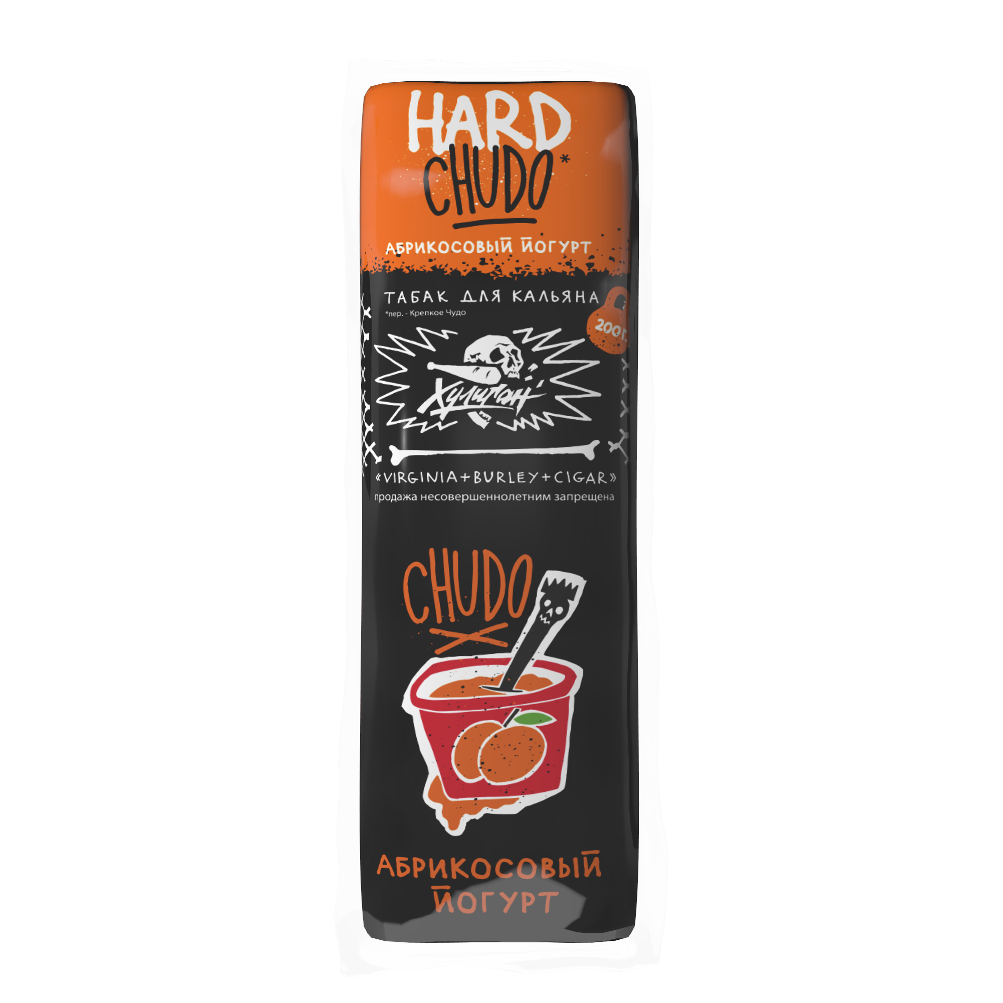 Табак для кальяна - Хулиган HARD - CHUDO ( с ароматом абрикосовый йогурт ) - 200 г