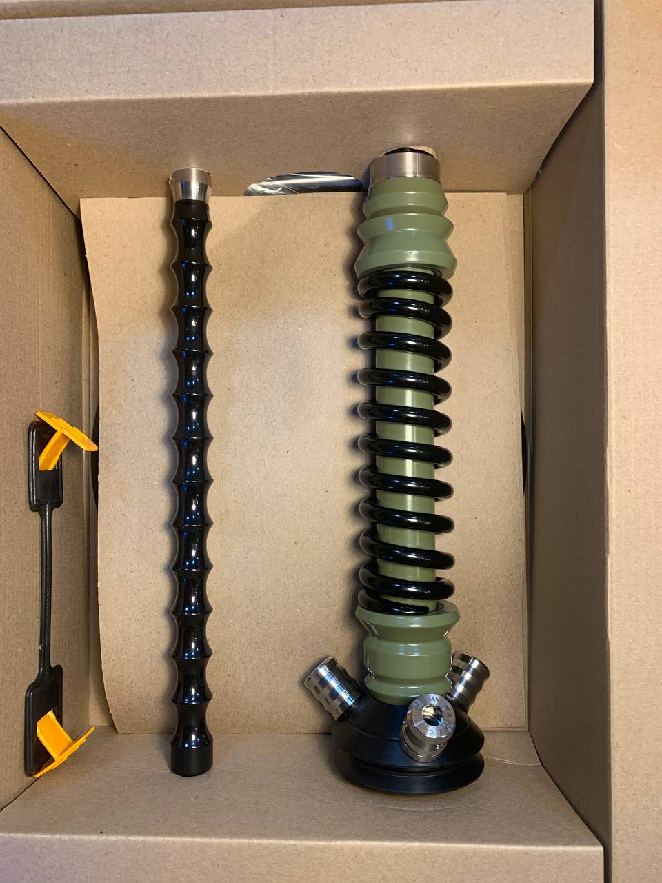 Кальян - Mamay - Coilovers Mini - ( Хаки шахта - черная спираль )